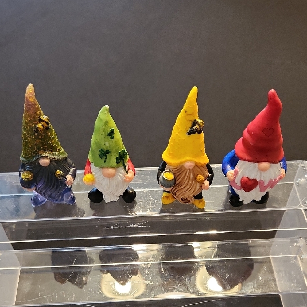 Colorful Gnome Figurines Set